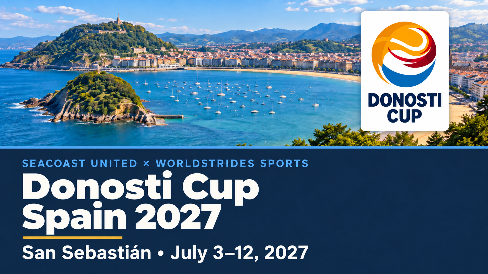 Donosti Cup in Spain illustrated destination header